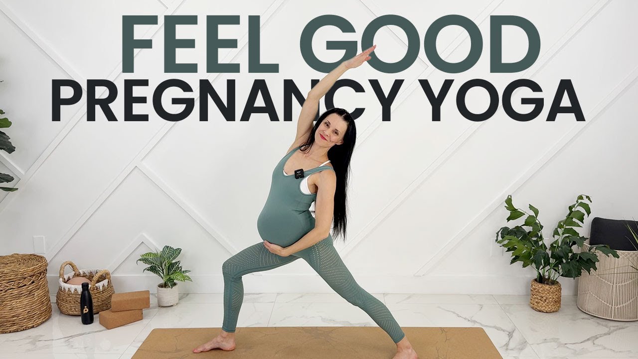 20-Min Pregnancy Yoga Flow For First, Second & Third Trimester