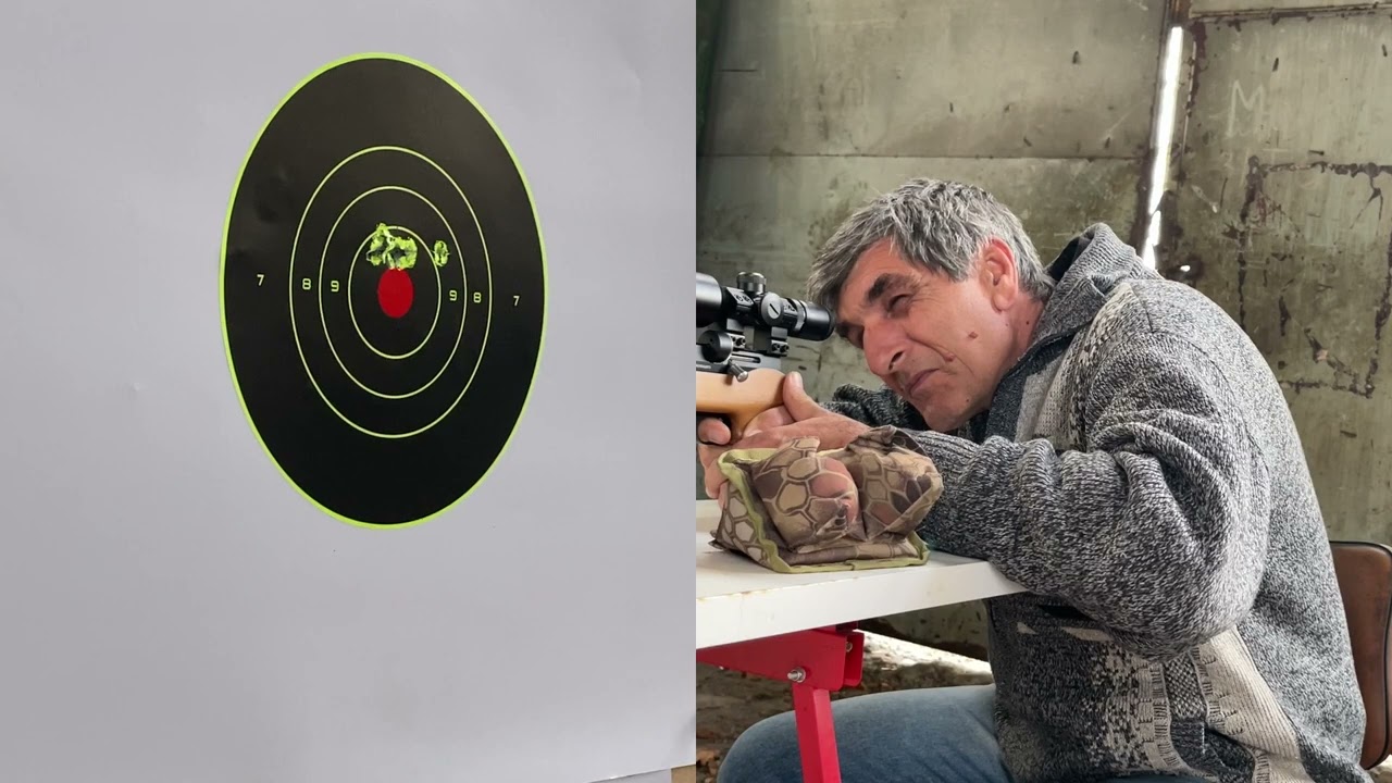 Artemis PP800R с оптика.. Стрелба на 25 и 50 метра.