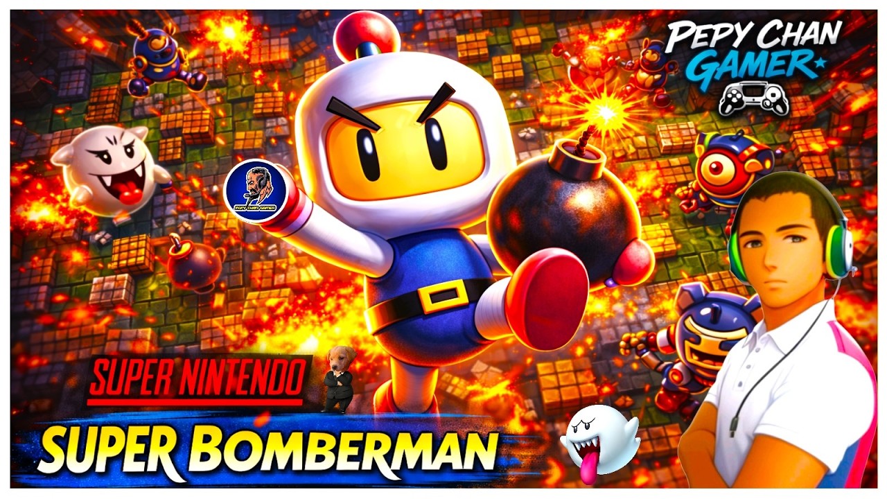 💣 Super Bomberman💥- Um Erro e... CABUM! 💥[Live] #bomberman #snes #retro