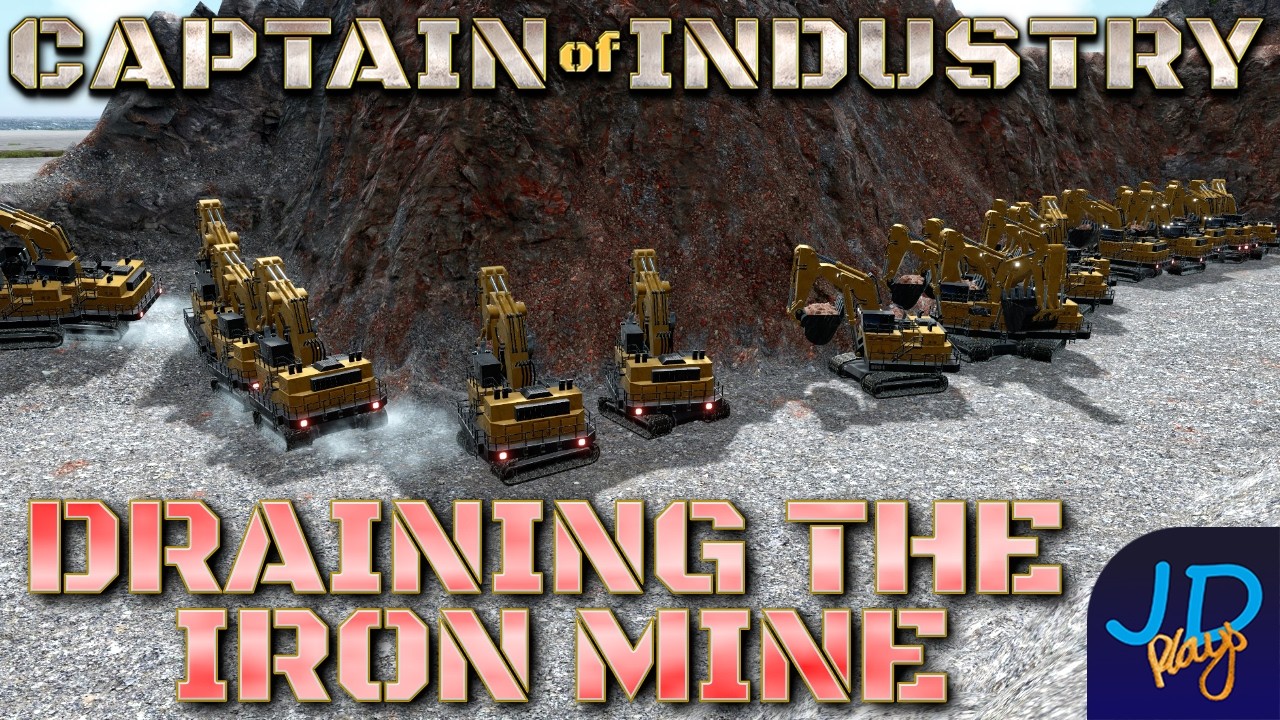 Draining the Iron Mine 🚛 Captain of Industry DragonIsle 🚜 Ep50 👷 Lets Play, Walkthrough