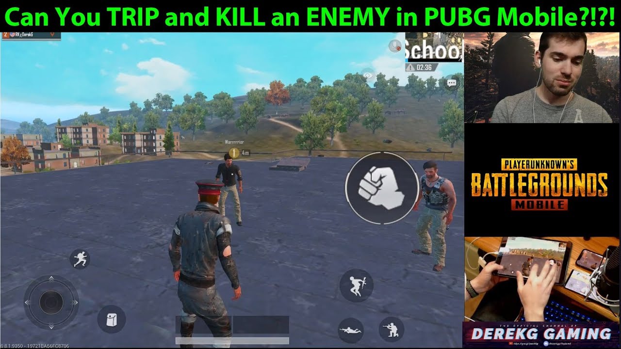 Can You KILL An ENEMY With A TRIP or KICK in PUBG Mobile?!?! | DerekG