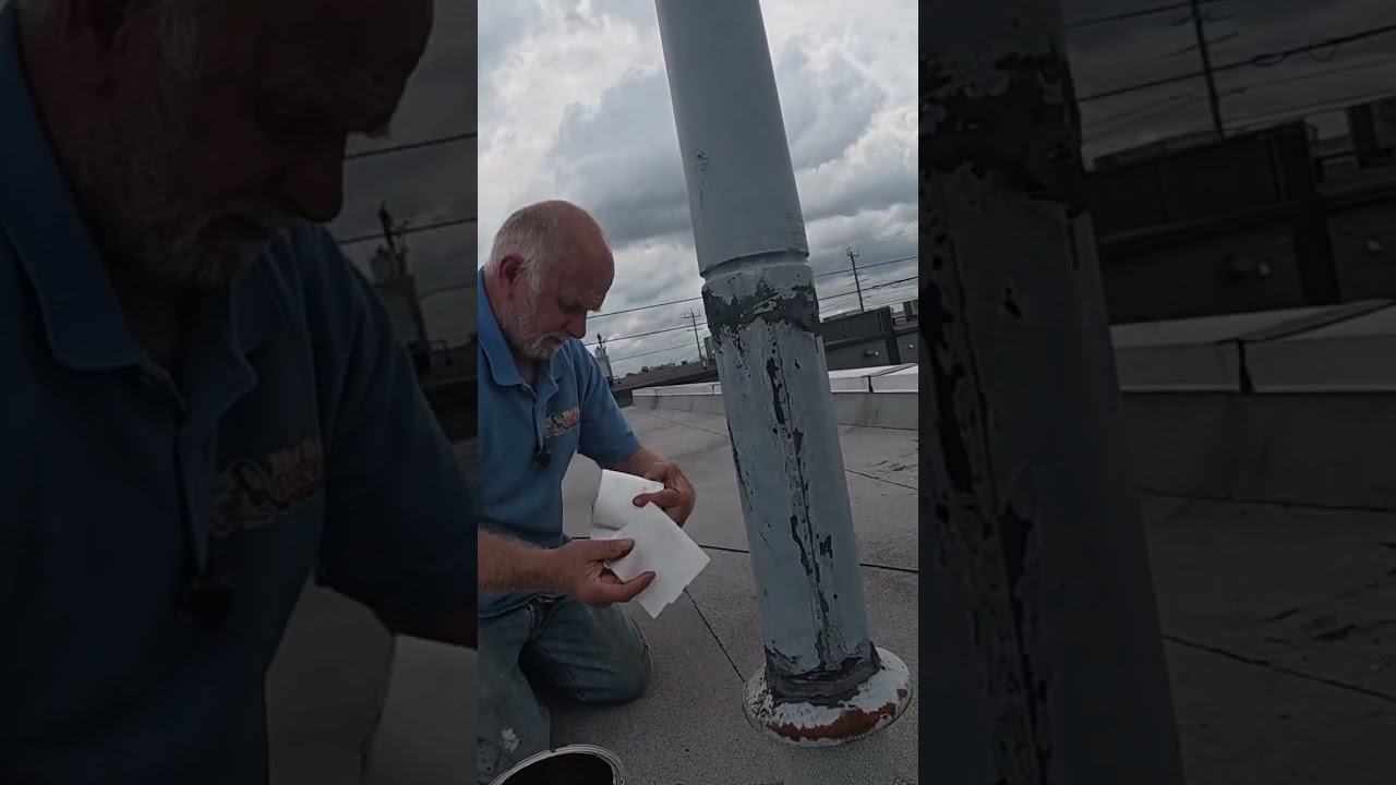 Flashing around vent pipe Roof Leak Repair - Turbo Poly Seal
