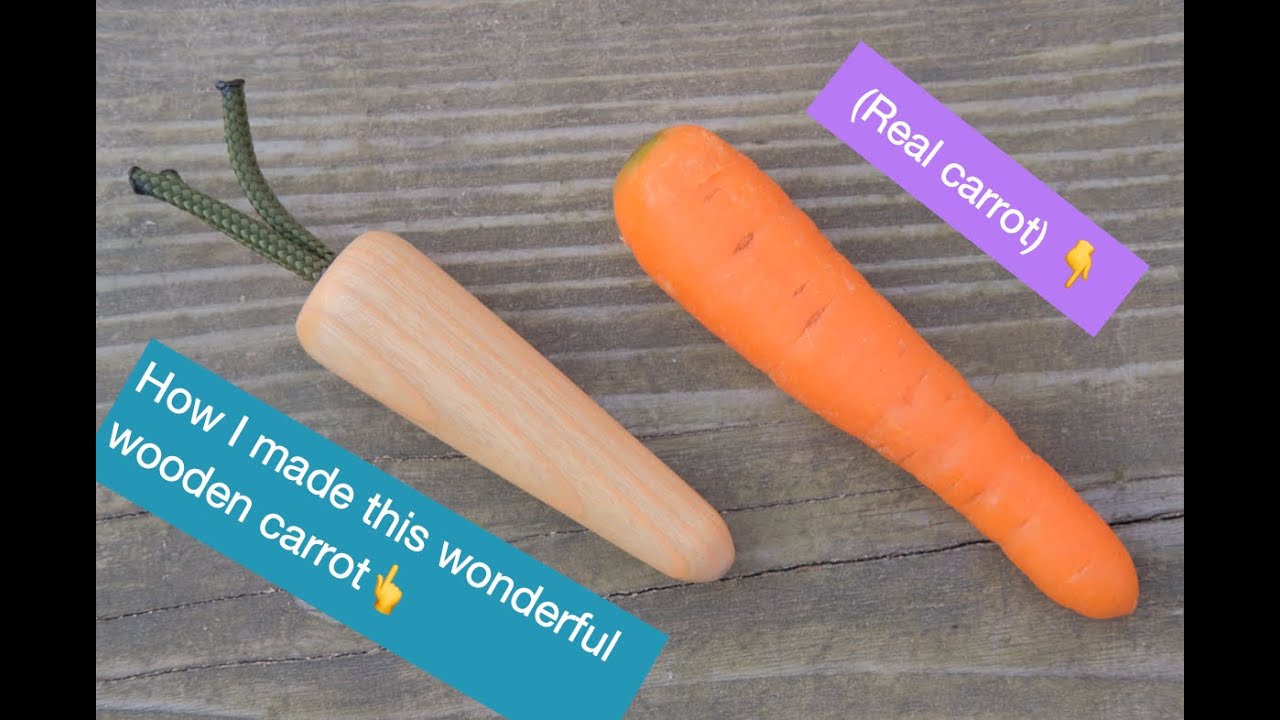 How I Made This Wooden carrot!! (Why?!)