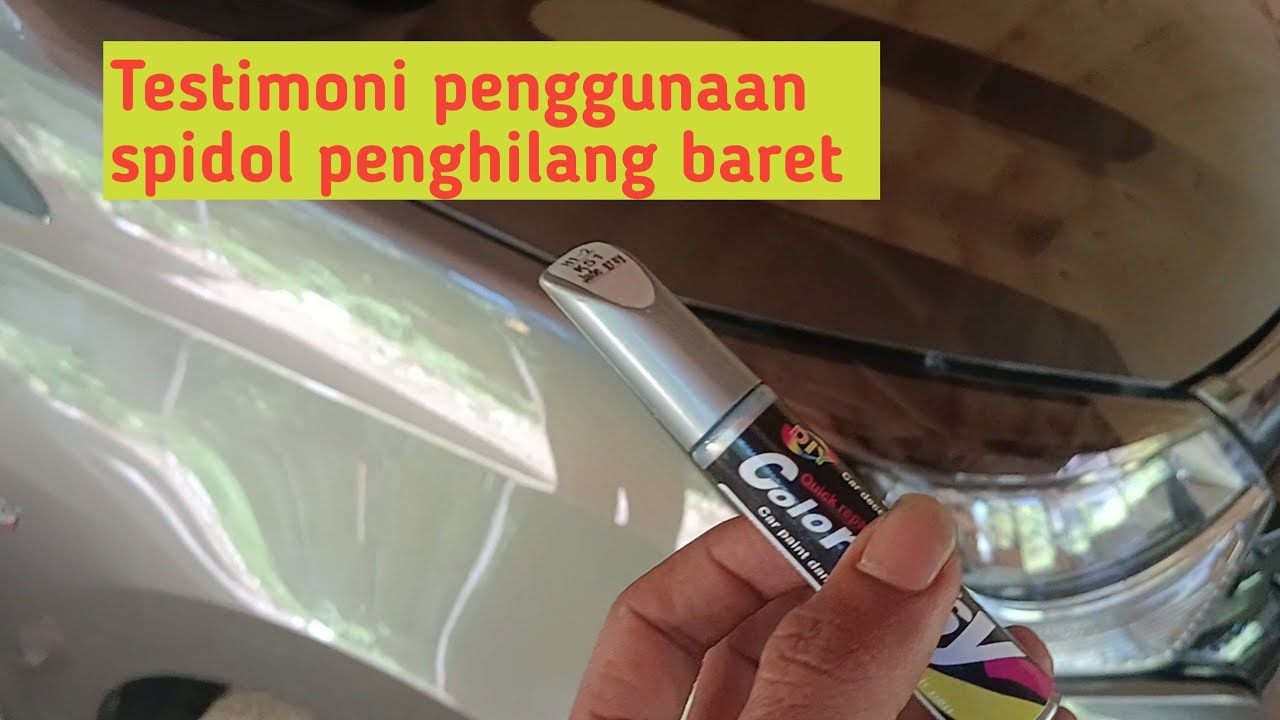 Testimoni penggunaan spidol penghilang baret