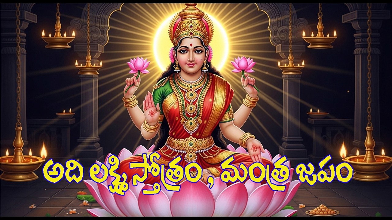 ఆది లక్ష్మి స్తోత్రం & మంత్ర జపం | Om Shreem Adi Lakshmyai Namah | Dhan Prapti