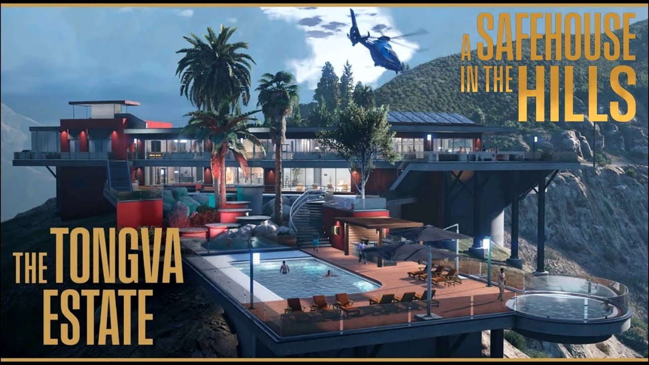 The Tongva Estate ⚜️ Mansion Tour and Introduction | A Safehouse in the Hills • GTA 5 Online