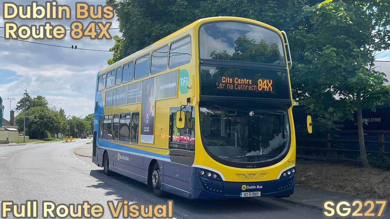 Dublin Bus | Route 84X - Full Route Visual | Hawkins Street to Newcastle | SG227