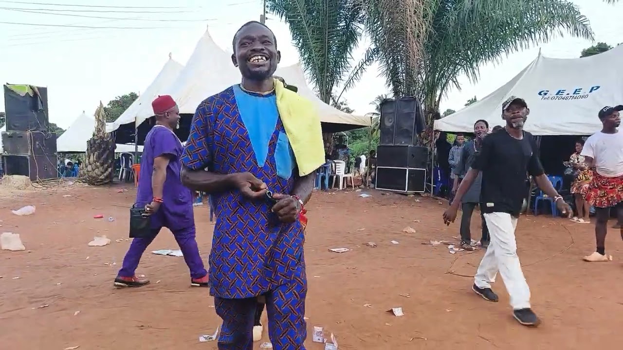 Blessed Uche Performing.