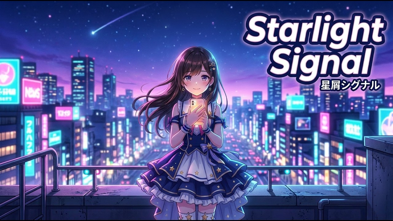 Starlight Signal (星屑シグナル) 🌌✨ | Catchy Neon J-Pop Idol Song