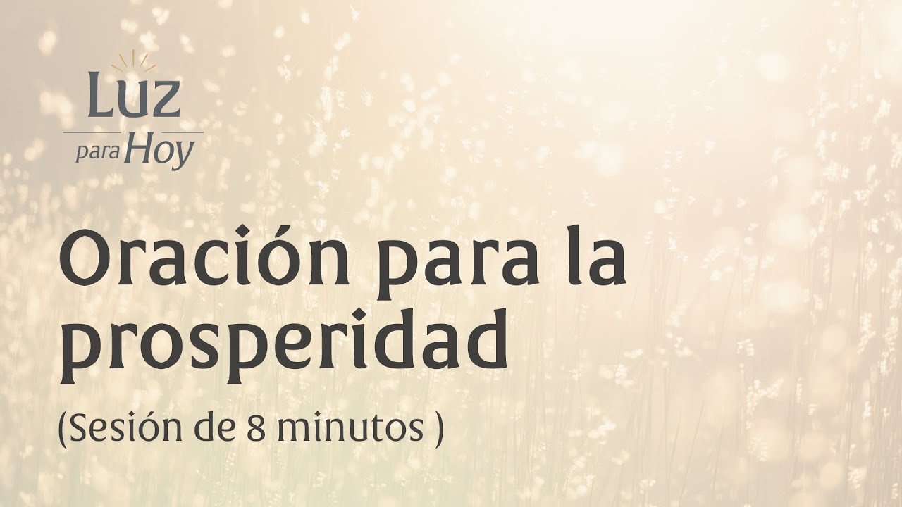 Sesión de oración para la prosperidad | Calma, sustento y estabilidad