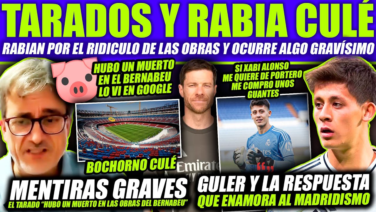 ¡GRAVISIMO! TERTULIANO CULÉ RABIOSO POR RIDICULO del CAMP NOU INVENTA que HUBO MUERTO en el BERNABEU