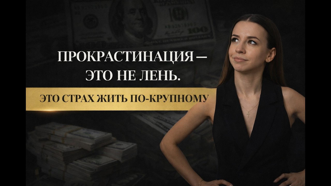 Прокрастинация - это не лень. Это страх жить по-крупному.