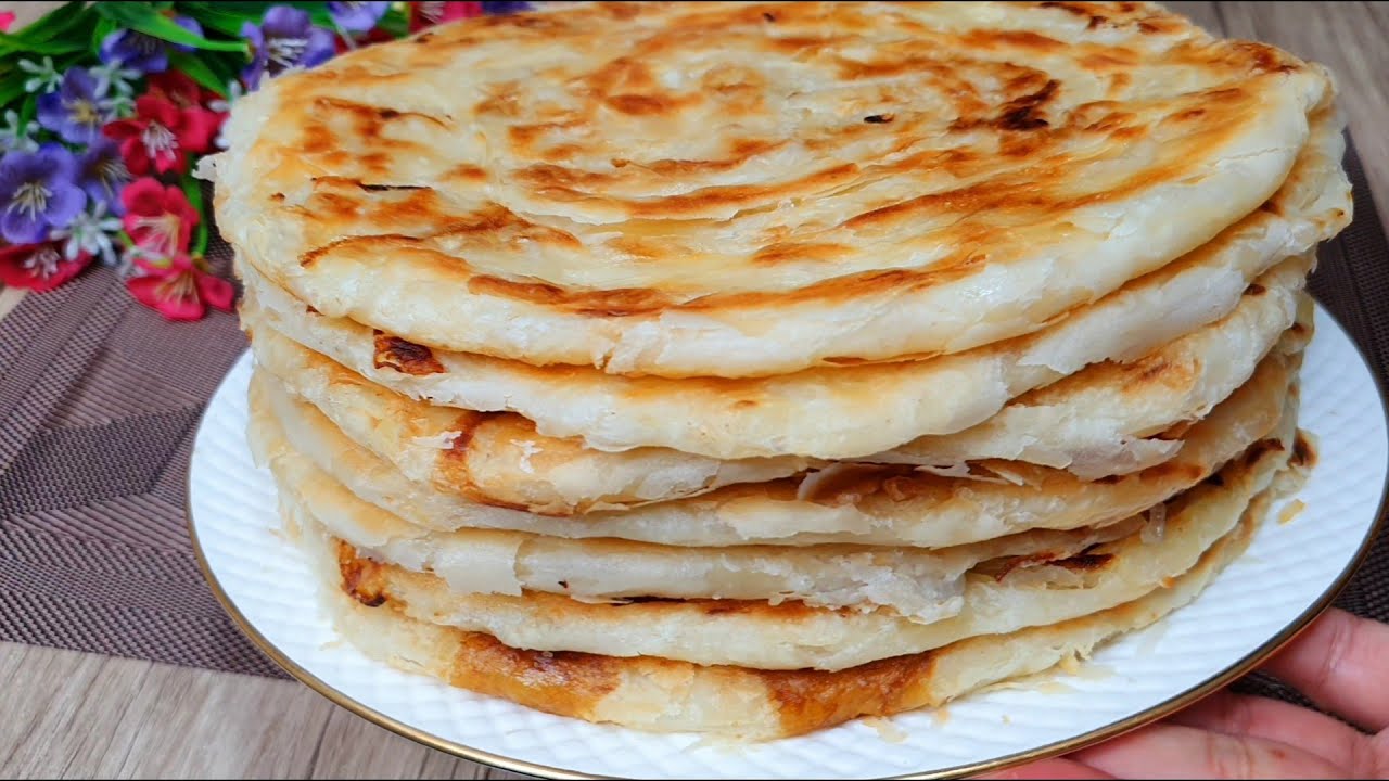 МУКА ВОДА и ЛУК ! 😋 Обалденная вкуснятина на Столе ! Тайерлаганлар РАХМАТ ДЕЙИШГАН!Катлама с луком