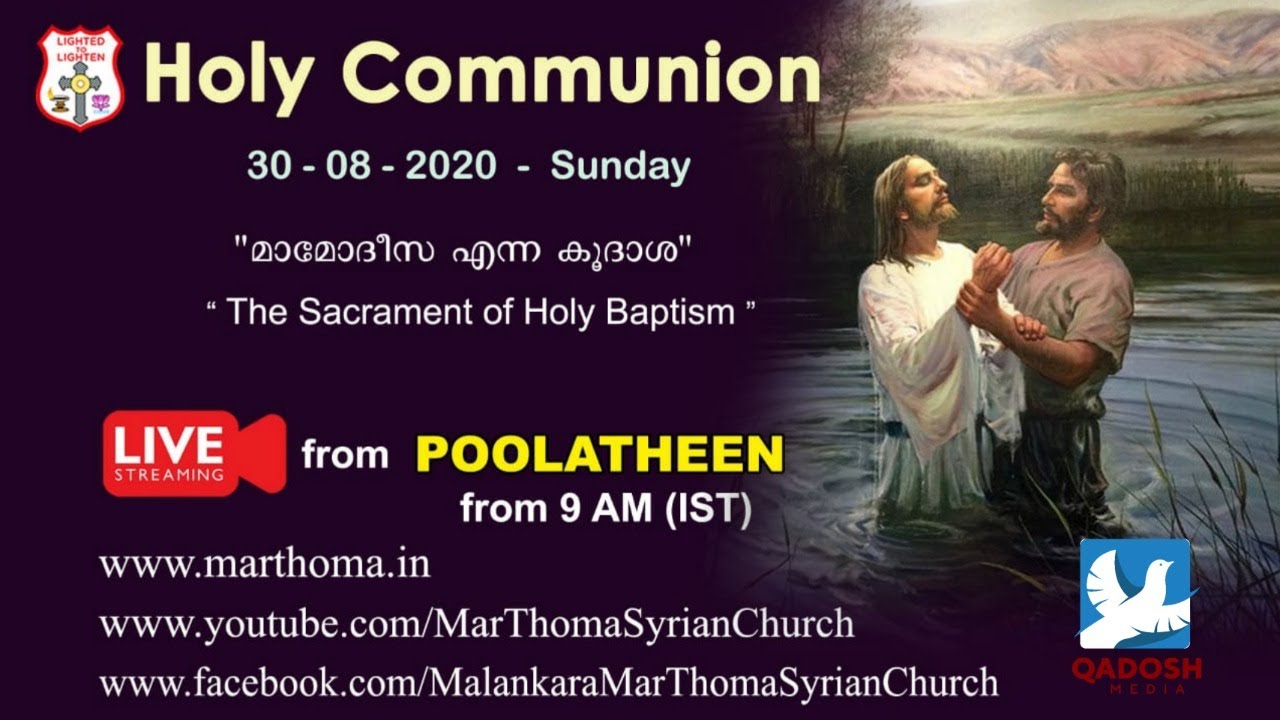 Holy Communion 9AM a on 30.08.2020 Live from Poolatheen
