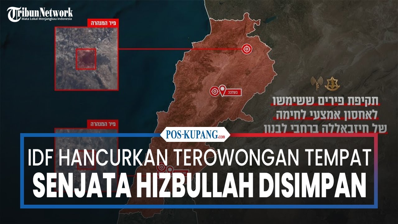 Gelombang Serangan IDF Hancurkan Terowongan Tempat Senjata Hizbullah Disimpan