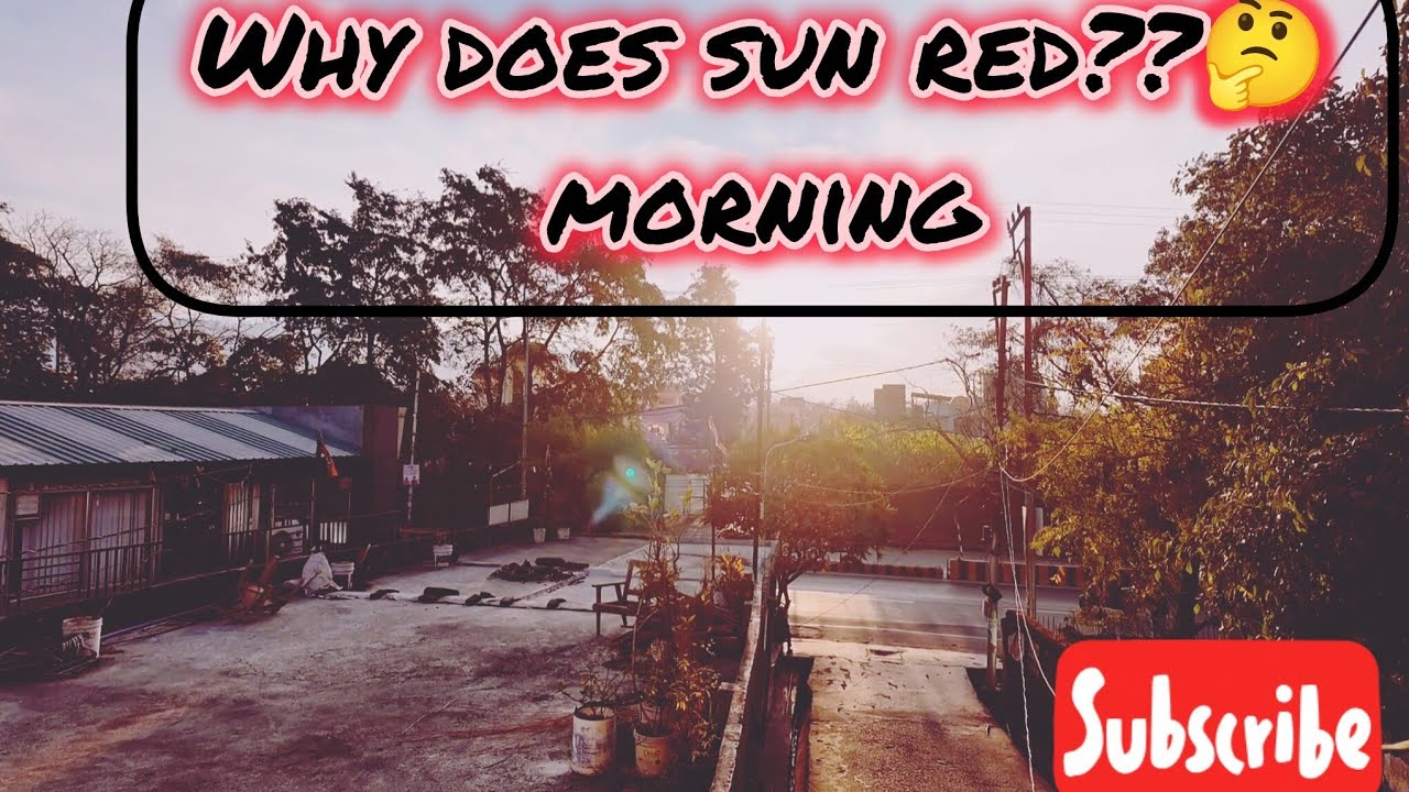 Why is the sun🌞 red in the morning??🤔 suraj lal rang ka kyu hota hai??☀️|sun|morning