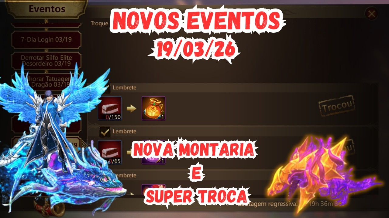 Nova Montaria? Conferindo Novos Eventos 19/03/26  - Wartune Ultra