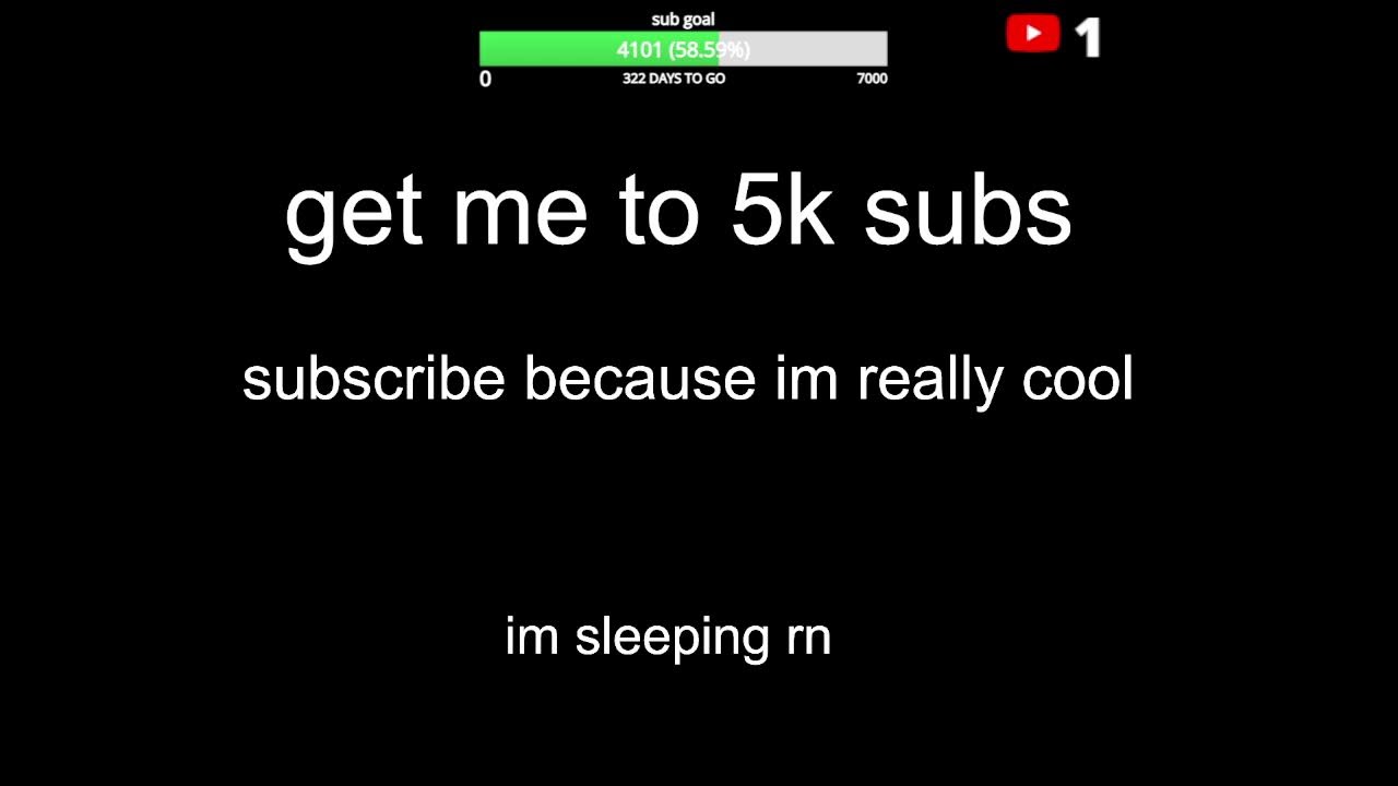 road to 5k subs