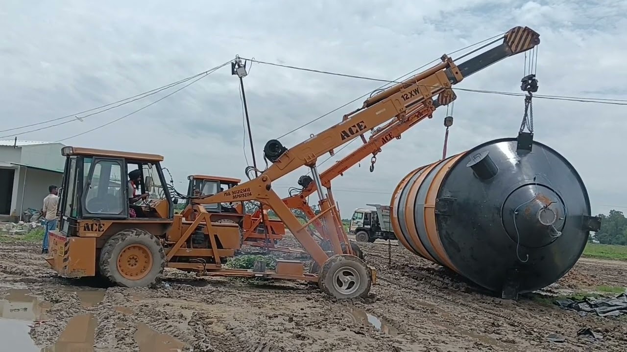 Cello tank unloading hydra crane se| plant tank unloading hydra crane so