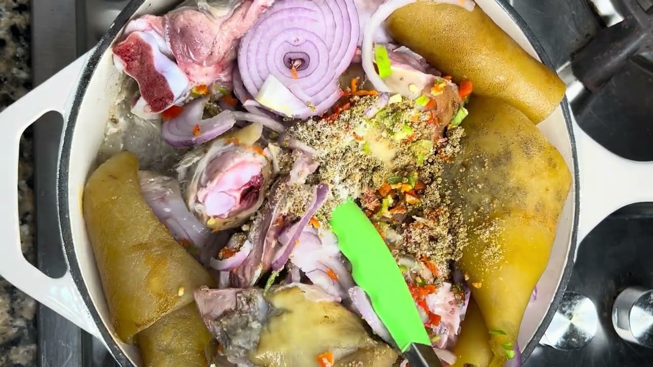 How To Prep Meat (turkey, goat meat & ponmo) For Soup Making 👩🏽‍🍳 @theblackchefamaka5967 