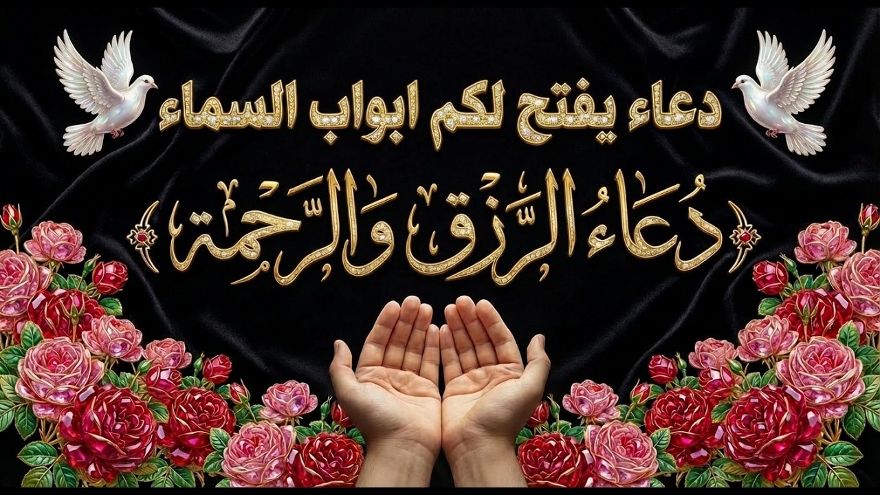 🤲 دعاء الرزق و الرحمة دعاء عظيم  يفتح لك أبواب السماء نسأل الله استجابة الدعاء وتحقيق الآمال والرجاء
