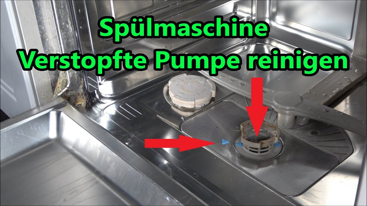 Spülmaschinen Pumpe verstopft Pumpe reinigen Neff Bosch Siemens Constructa Geschirrspüler