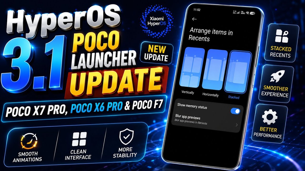 Вышло новое обновление POCO Launcher! Обзор функций HyperOS 3.1