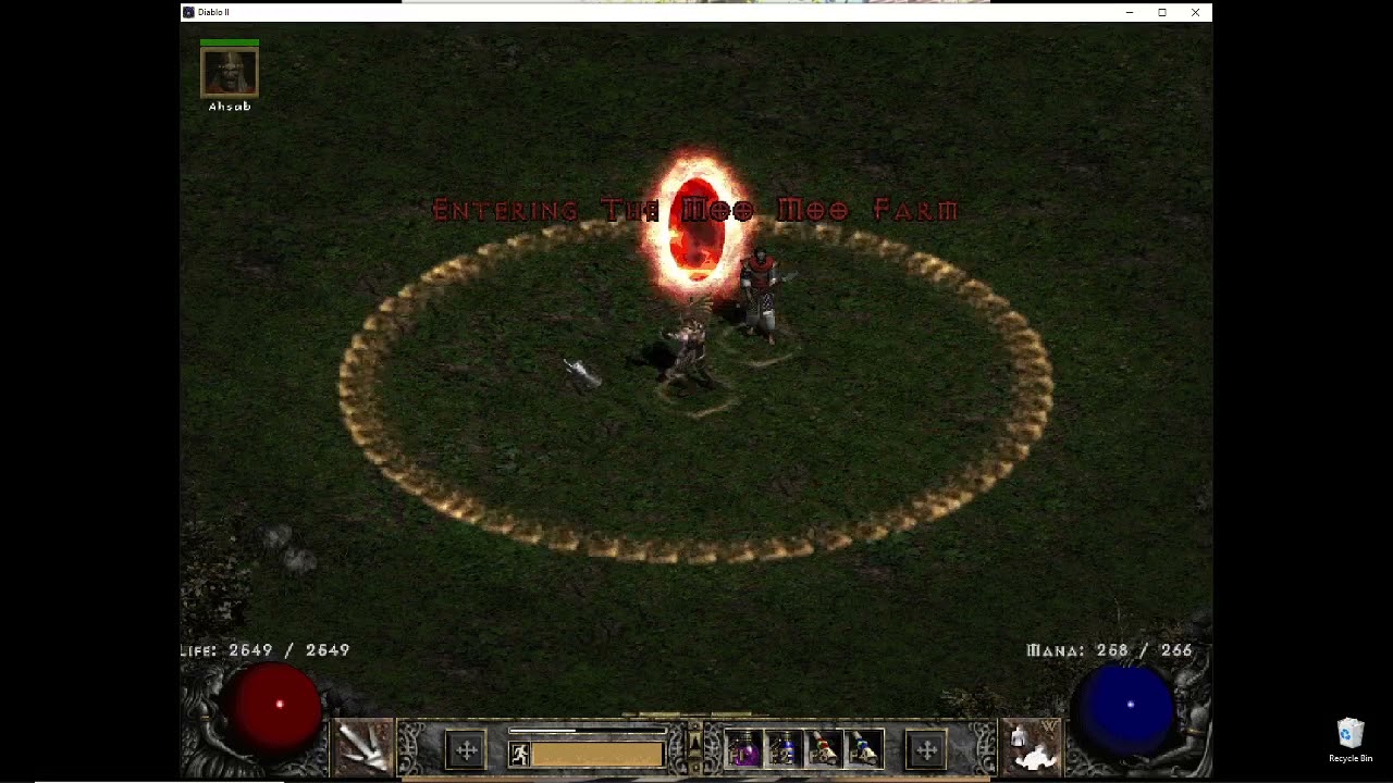 Diablo 2 - LoD - Barbarian - Whirlwind #2 - Dual Grief Colossus Blade!