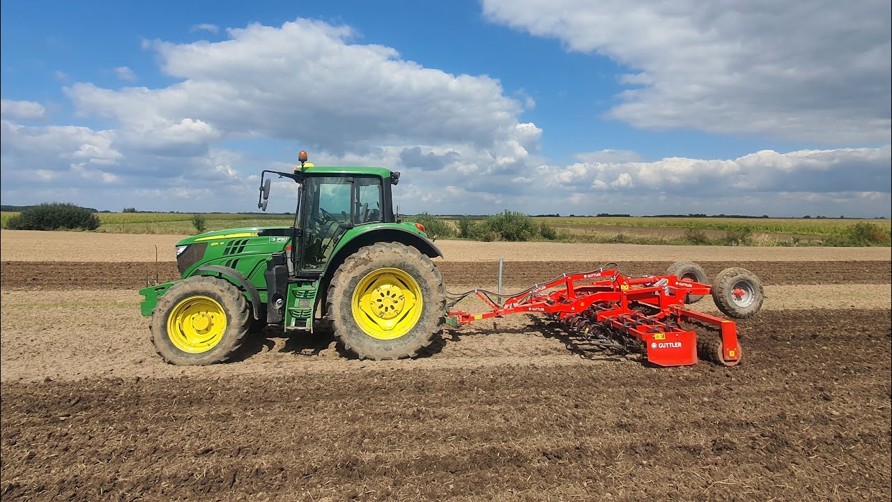Am pregătit pat germinativ pentru rapiță cu combinatorul de la Guttler + JohnDeere 6120M #dailyvlog