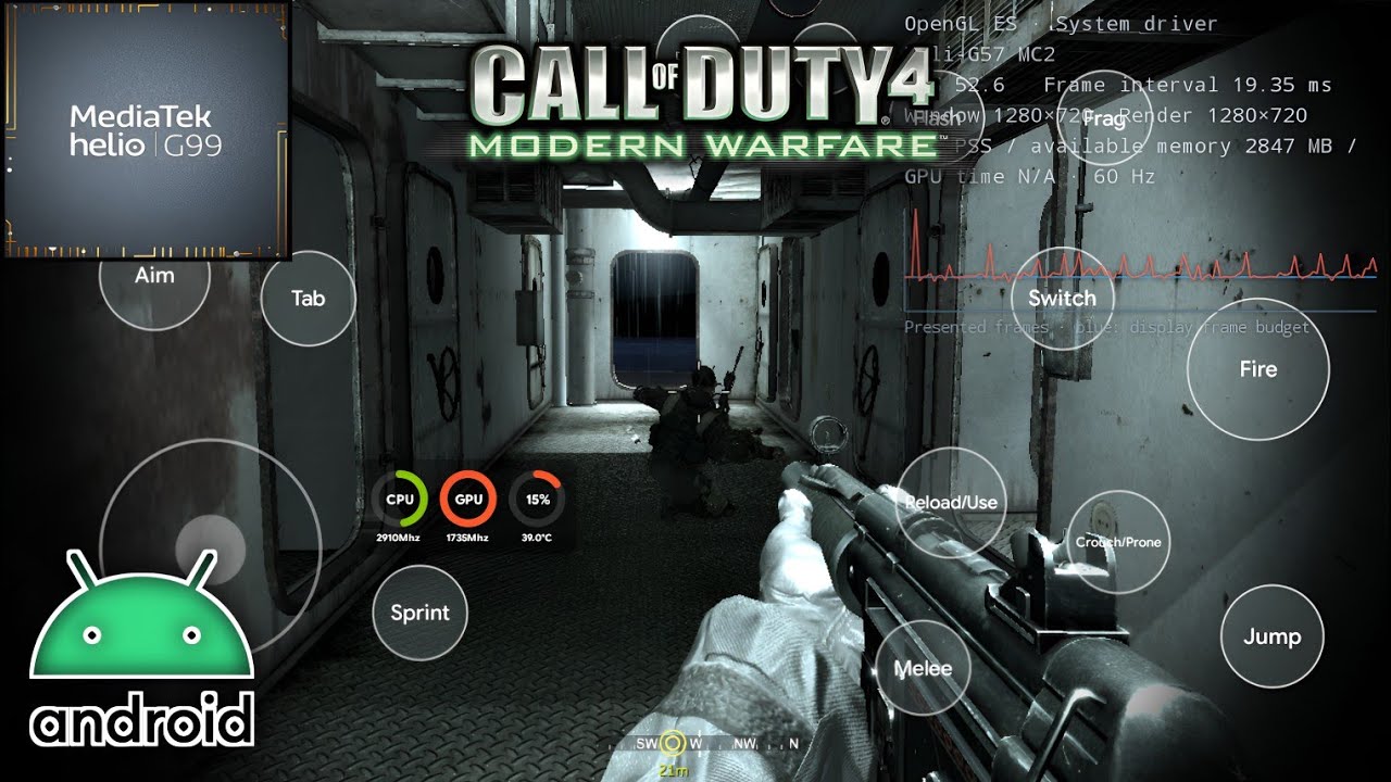 Call of Duty 4: Modern Warfare Mobile | Android &mdash; Тест игрового процесса на MediaTek Helio G99