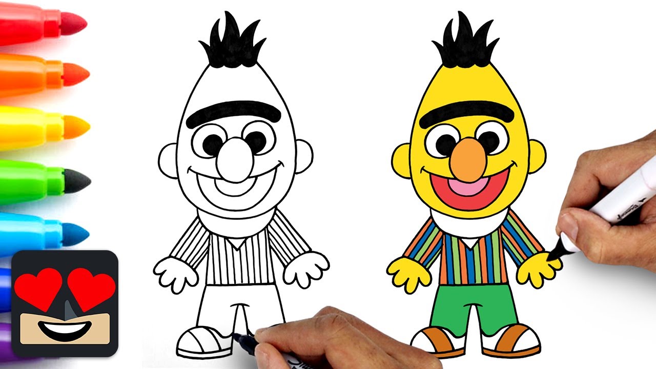 How To Draw Bert | Sesame Street
