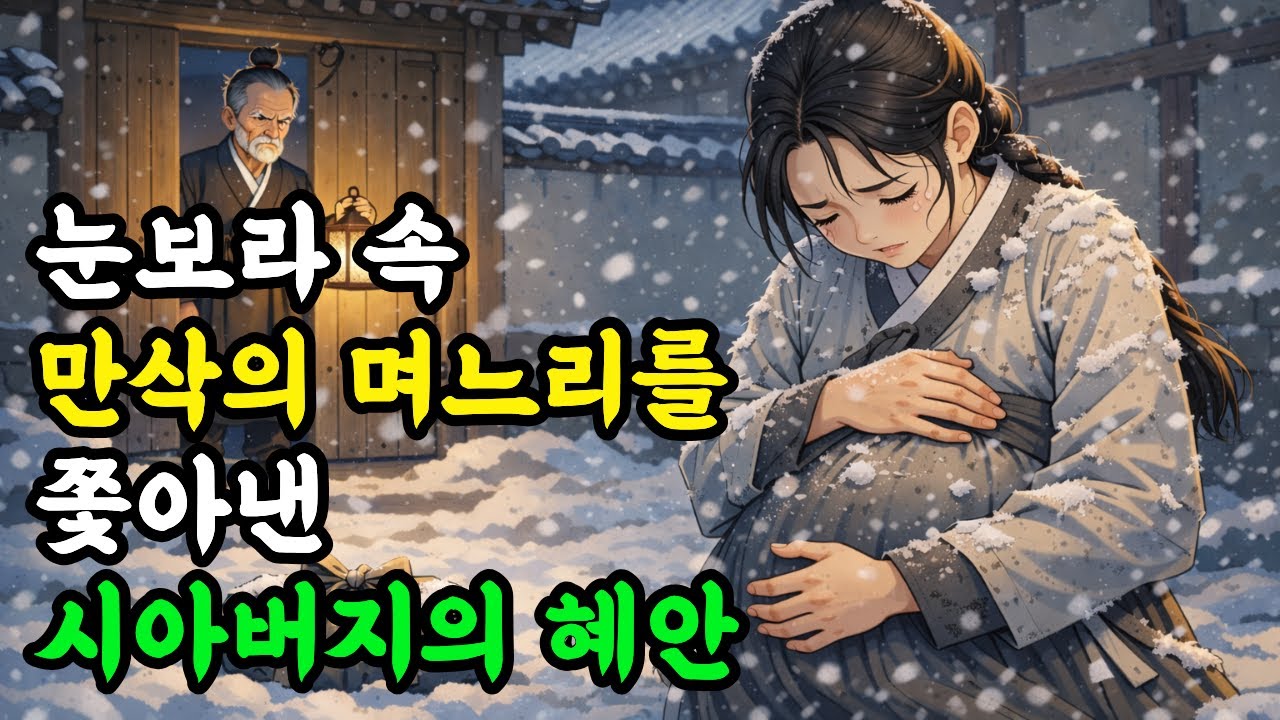 눈보라 속 만삭의 며느리를 쫓아낸 시아버지의 혜안 | 10년 만에 밝혀진 옥구슬의 소름 돋는 비밀ㅣ야담ㅣ옛날이야기ㅣ설화ㅣ민담ㅣ