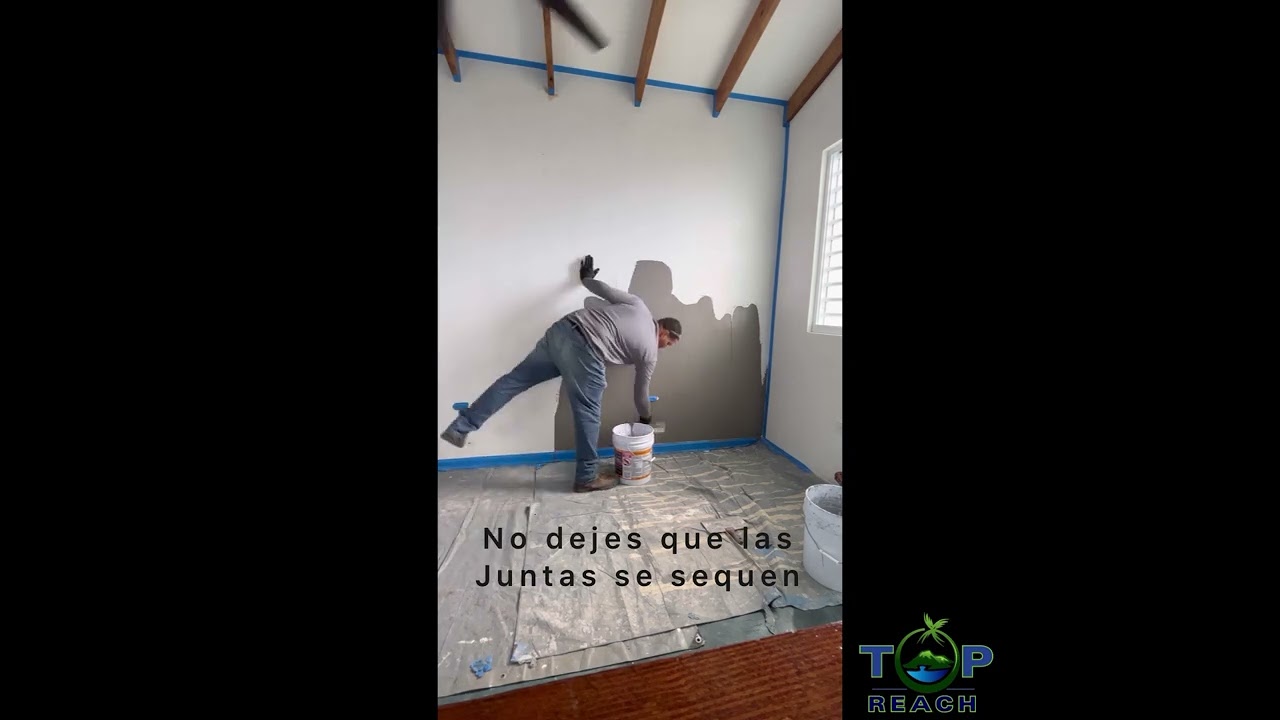 Skraffino Microcemento sobre Pared Pintada para Concreto Pulido