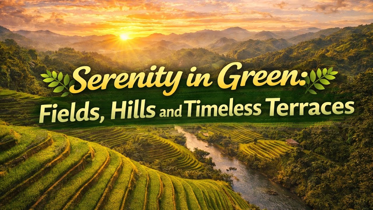 🌿🌿Serenity in Green: Fields, Hills and Timeless Terraces🌿🌿