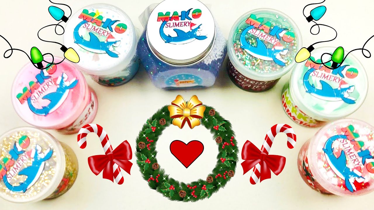 Christmas Special The Mako Slimery SHLIME Review (Fun Package from BFF!!!)