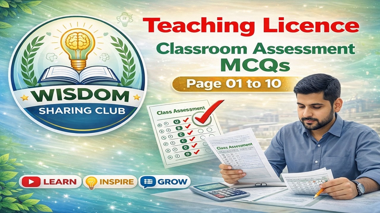 Test 04 Teaching Licence (Classroom Assessment) page 01 to 10