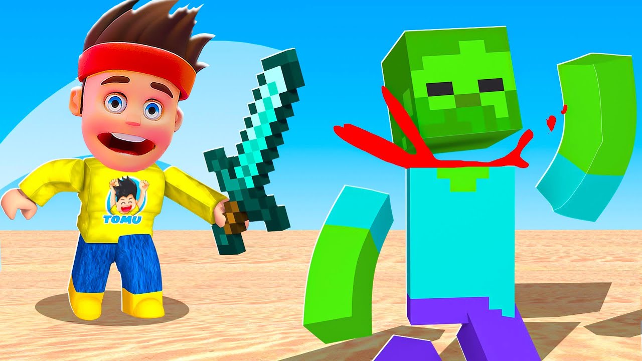SLÅSS MOT MINECRAFT MONSTER i ROBLOX (HACKER MODE)