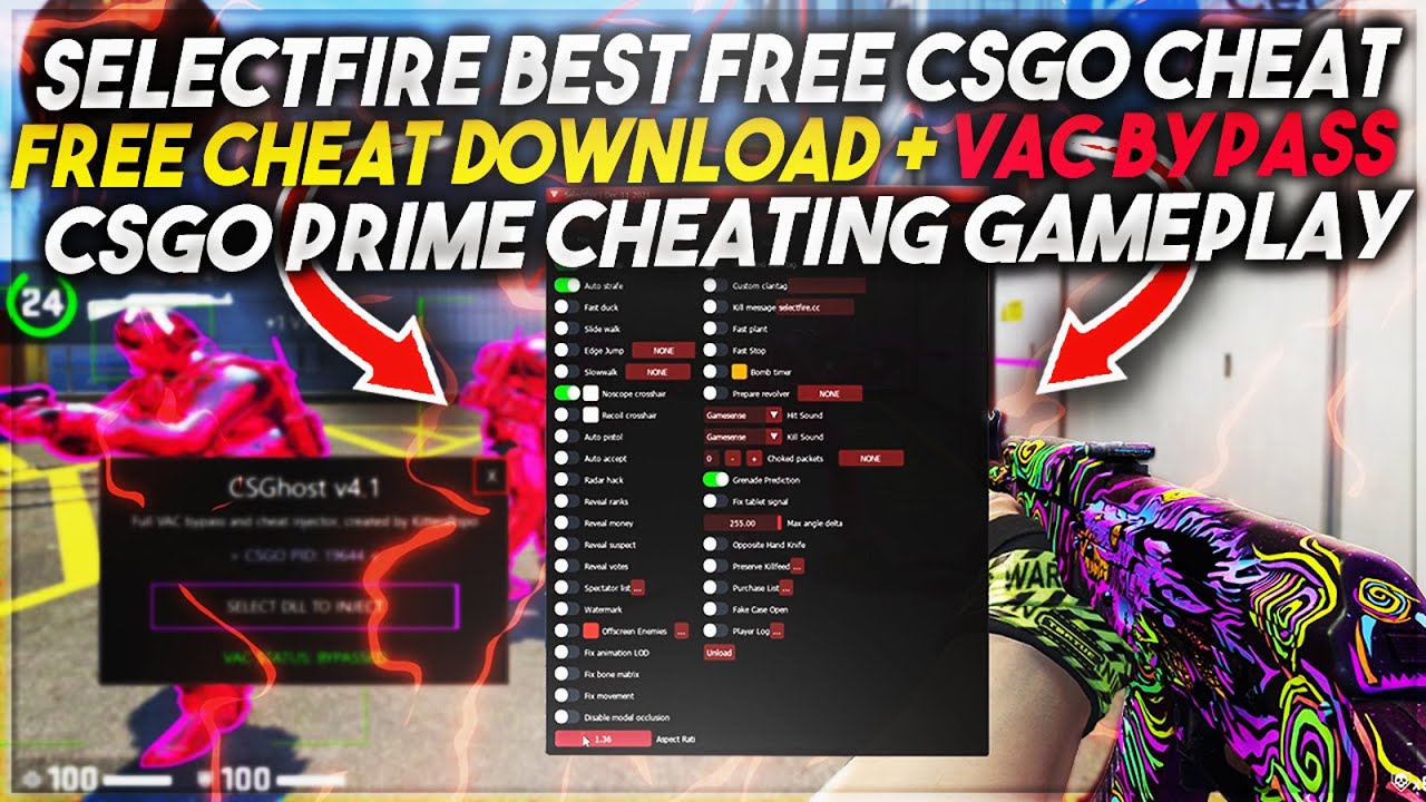 THE BEST FREE UNDETECTED CSGO CHEAT | SELECTFIRE.CC | FREE DOWNLOAD + VAC BYPASS