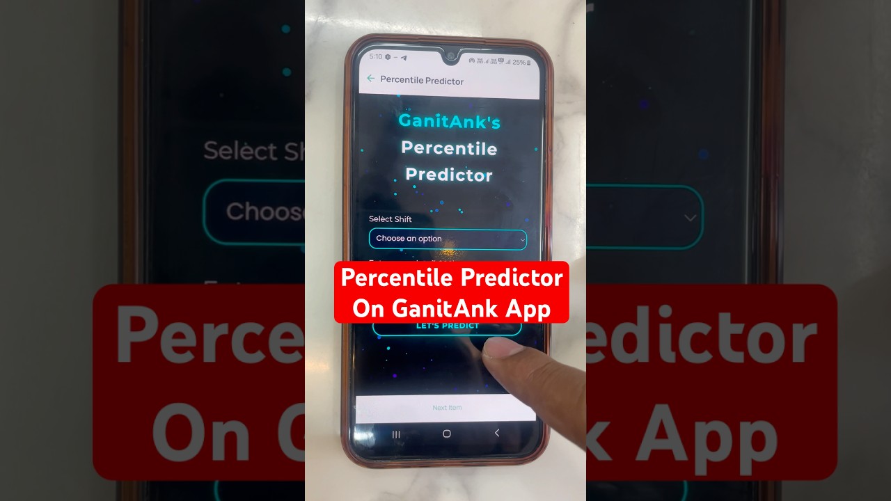 Percentile Predictor Live on GanitAnk App by Ankush Sir | MHTCET 2025