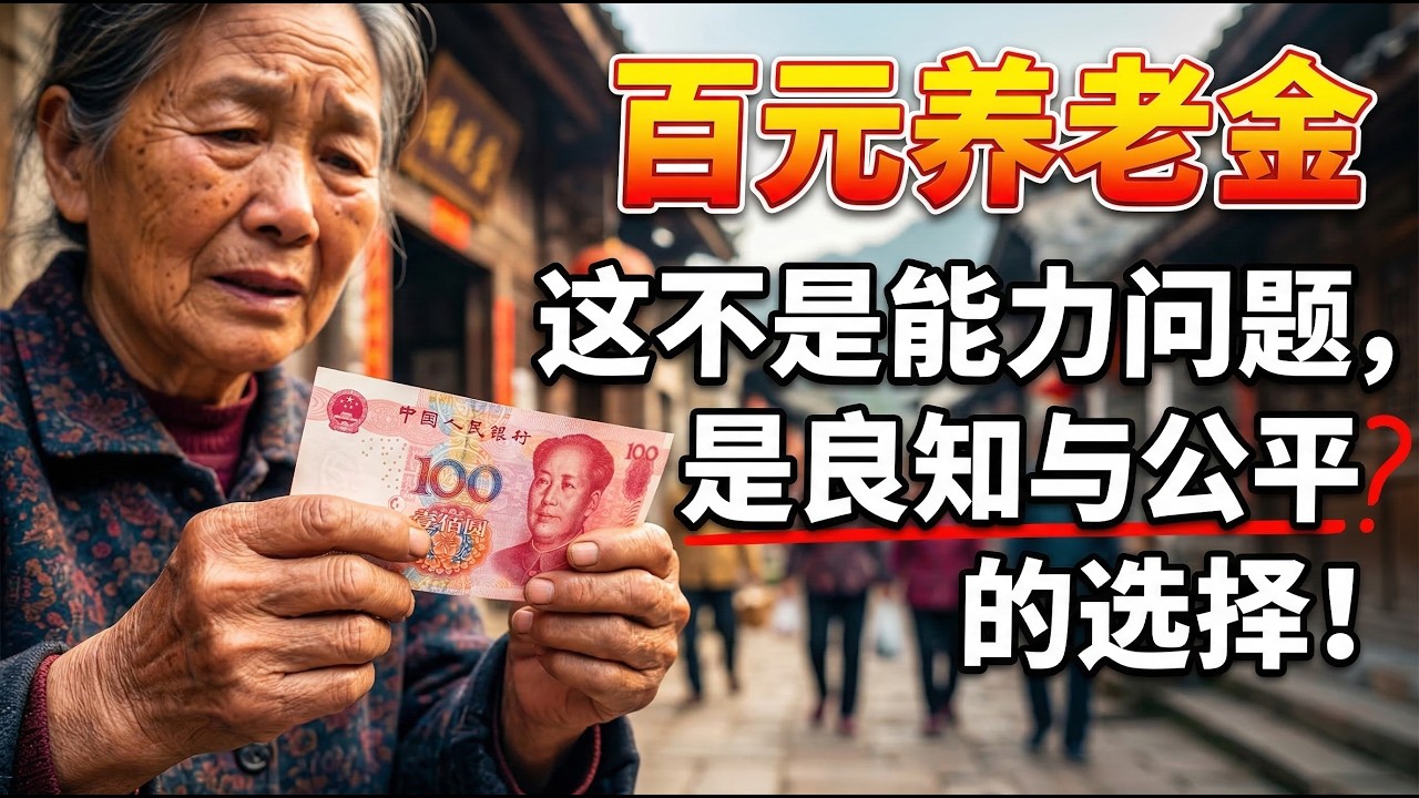 百元养老金，这不是能力问题，是良知与公平的选择!