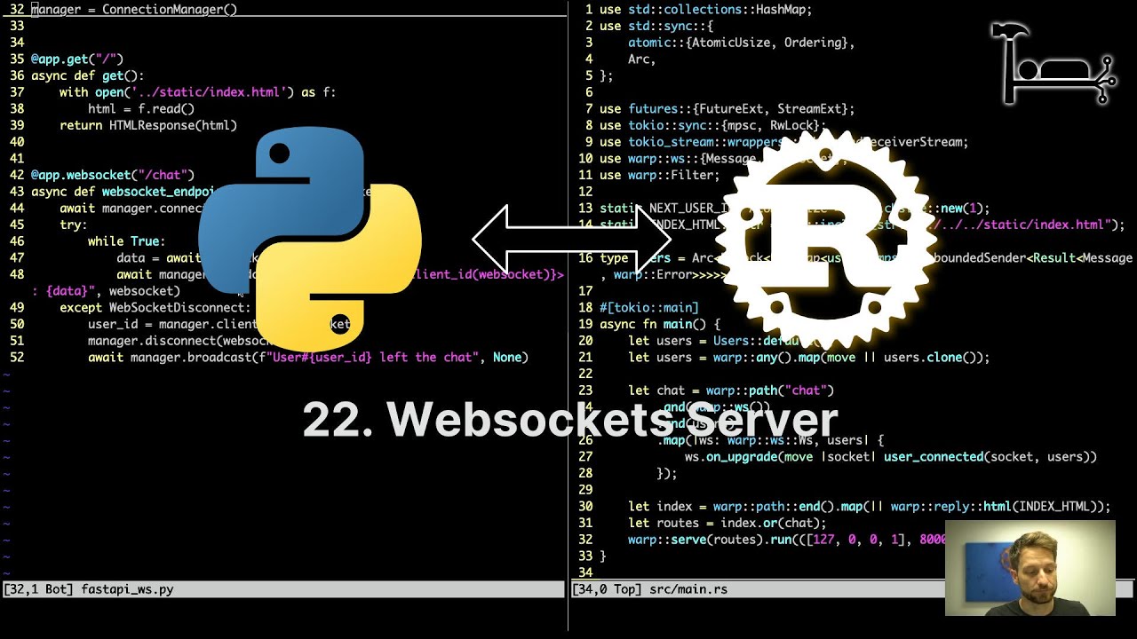 22. Websockets Server - From Python to Rust