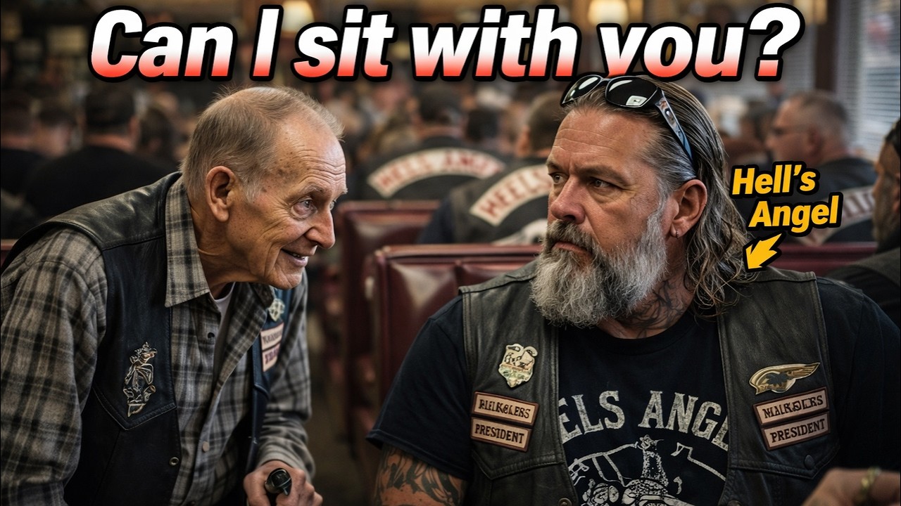 “Can I Sit With You?” Old Man Asked a Hells Angels Biker! — What Happened Next?