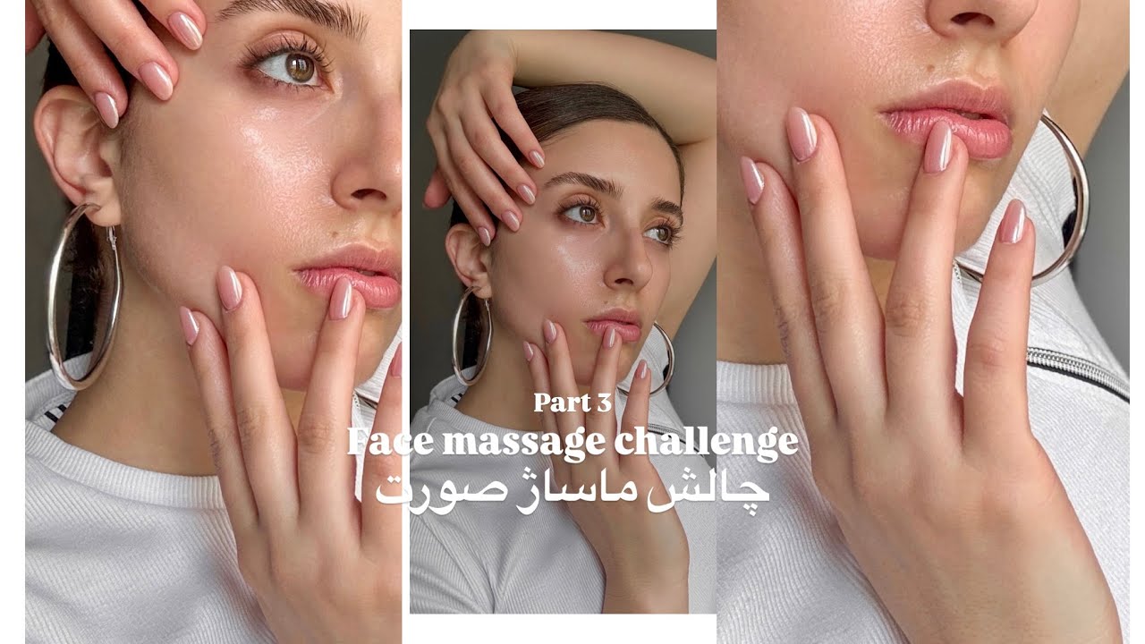 Face Massage Challenge – Part 3 | Sculpt, Lift & Glow Naturally Face  ✨چالش ماساژ صورت - پارت سوم