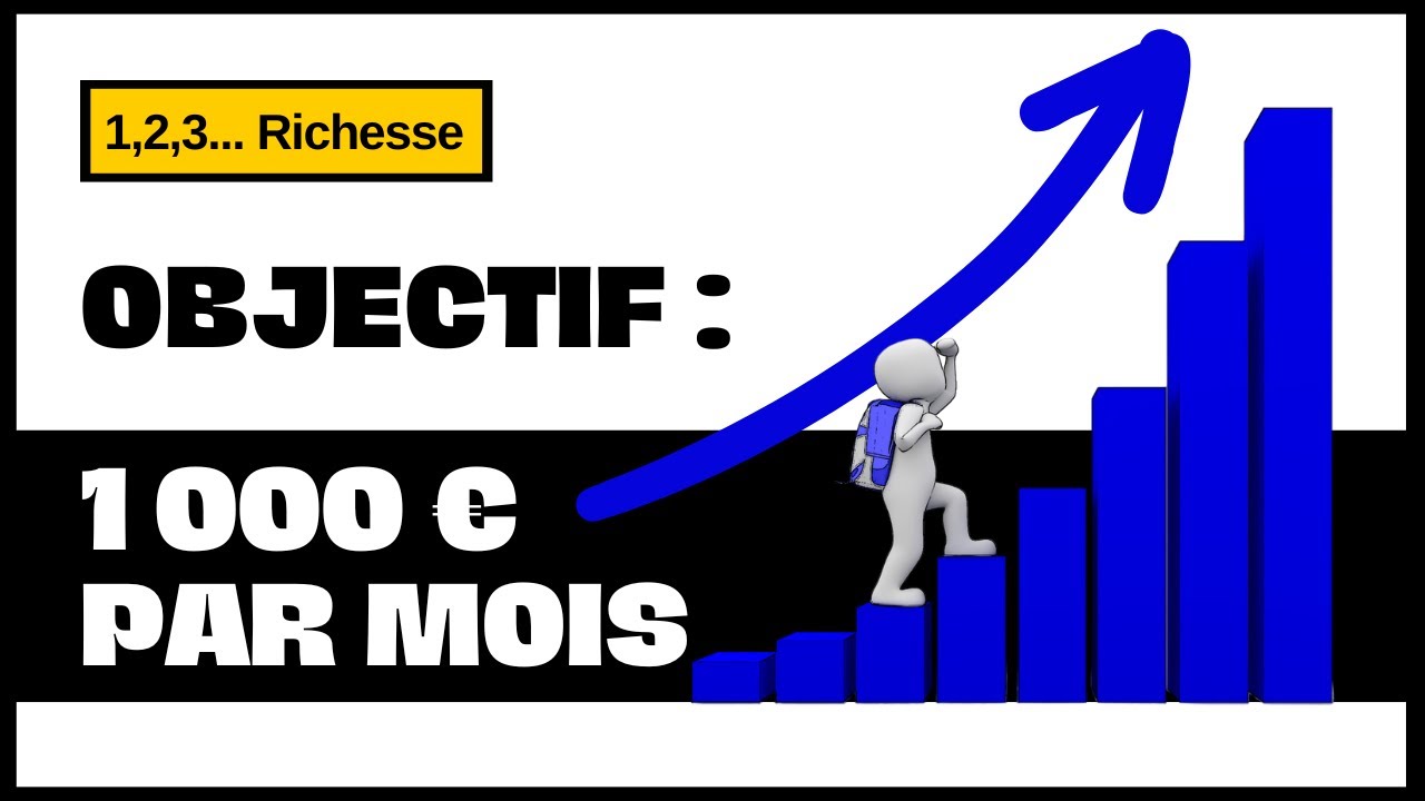 RÉUSSIR son OBJECTIF FINANCIER : COMBIEN faut-il INVESTIR POUR GAGNER 1000 EUROS PAR MOIS