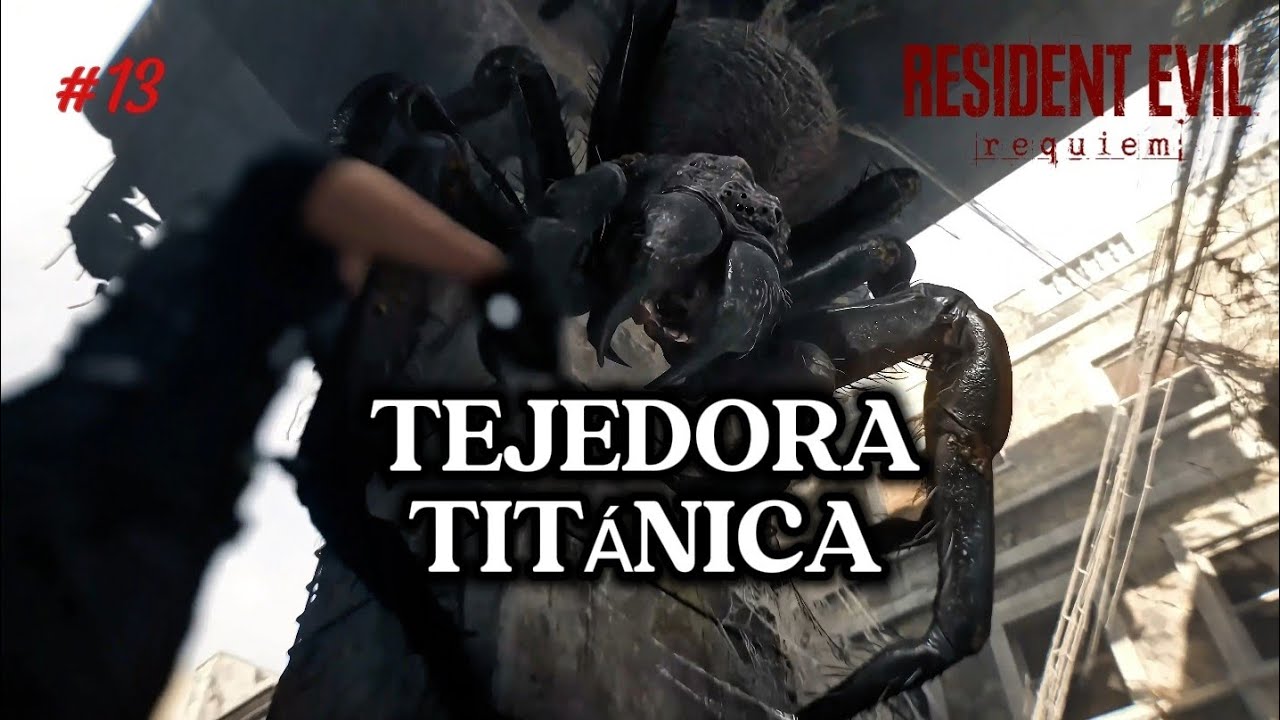 Leon vs Ara&ntilde;a Gigante | Resident Evil Requiem