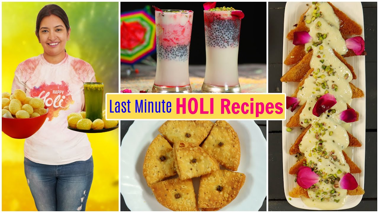 Last Minute Holi Recipe | Quick Snacks | Holi Special | CookWithNisha