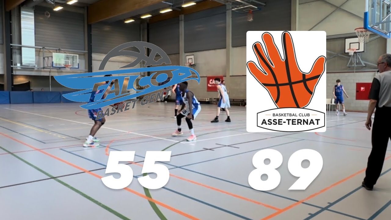 U18 BBC Falco Gent B vs BC Asse-Ternat: 55-89