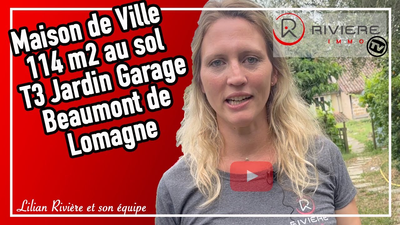 Maison de Ville garage et jardin Beaumont de Lomagne