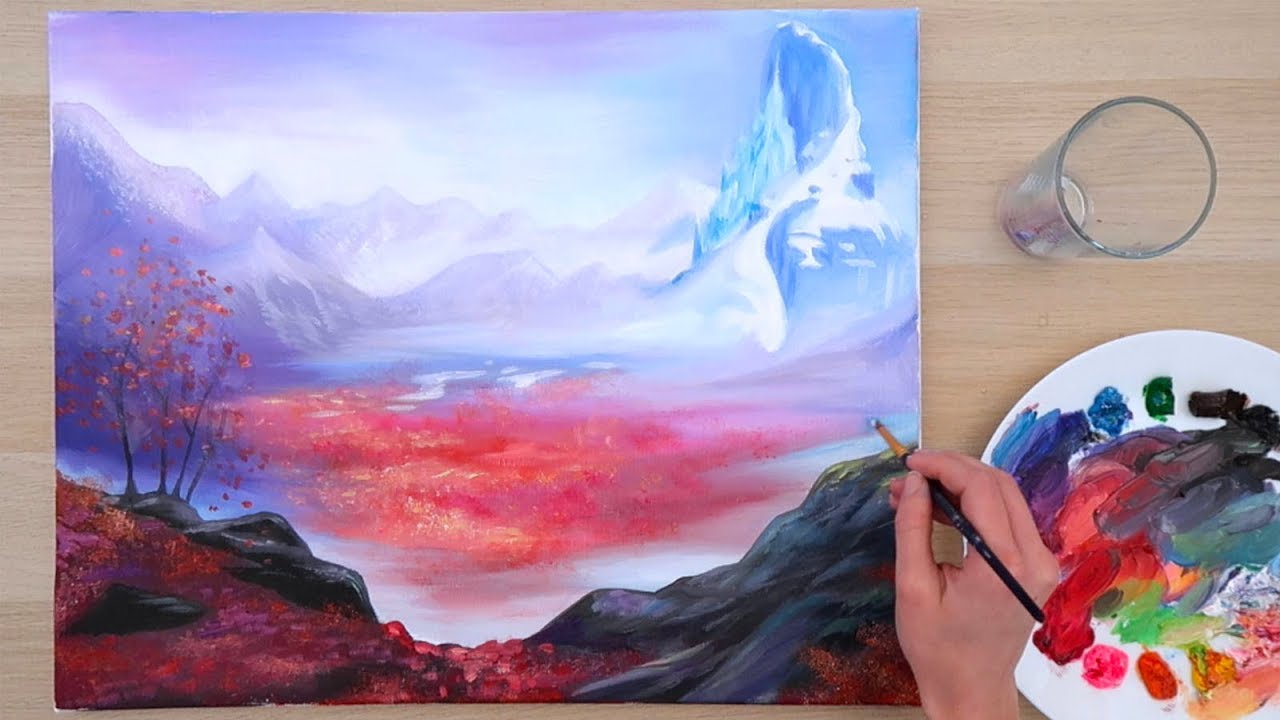 How to PAINT Frozen 2 Landscape