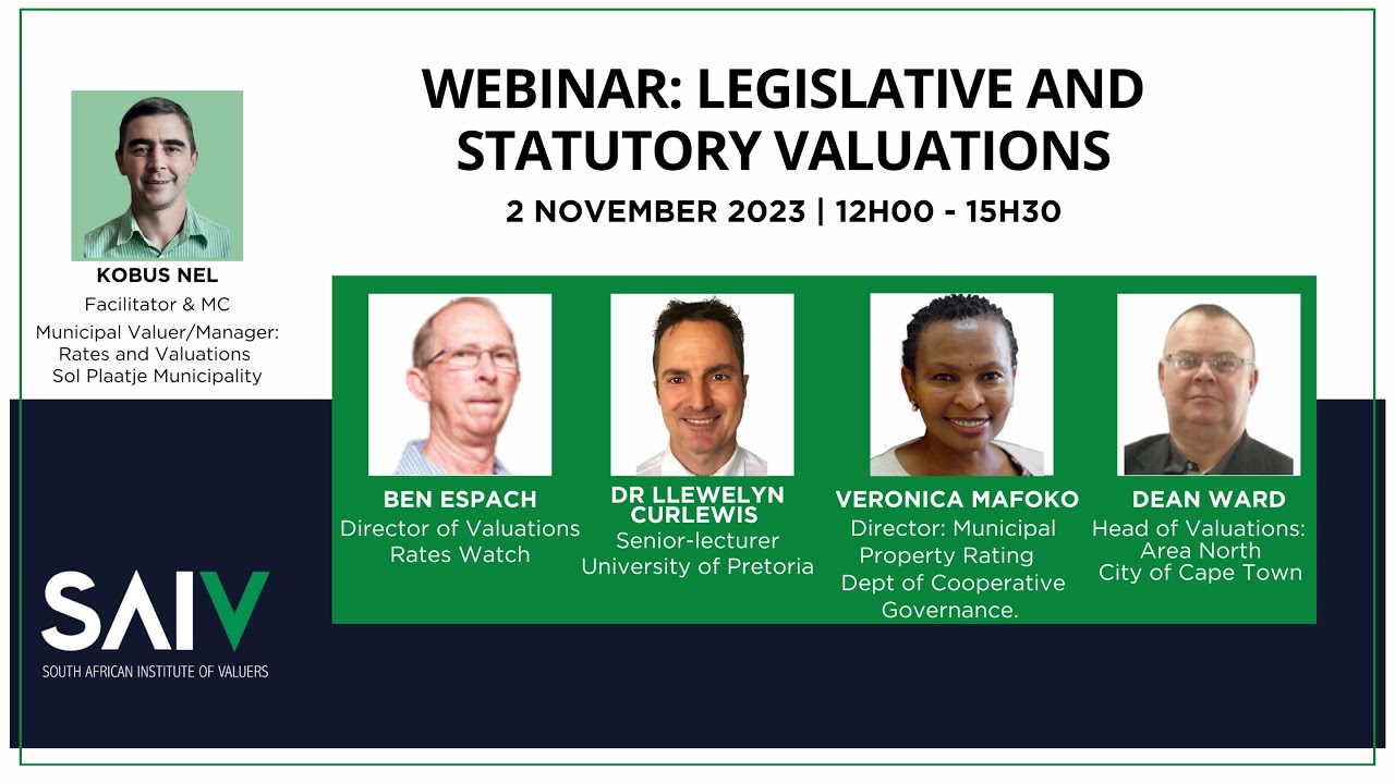[Recording] Legislative & Statutory Valuations